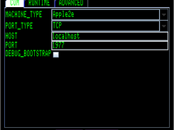 Configuration for an emulator, using an emulated SSC listening on port 1977 (Jace)